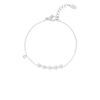 Shining stars armband zilver