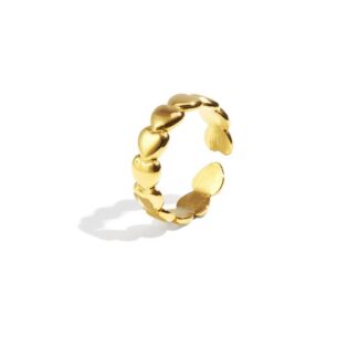 Casual hart ring goud