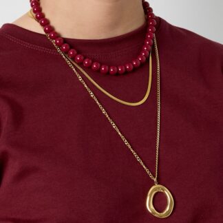 Ovaal ketting goud